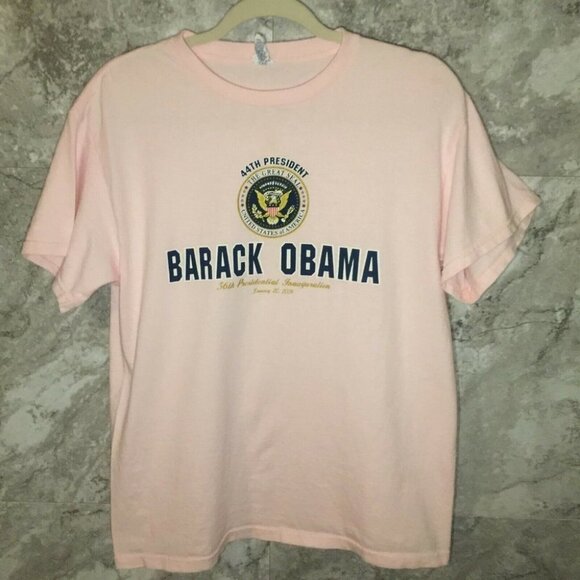 BARACK OBAMA Inauguration 2009 Women's Medium Pink - Picture 1 of 4